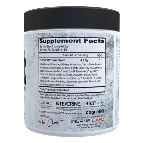 Psychotic Saw Insane Labz High-Stim Powder