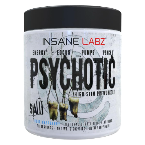 Psychotic Saw Pre Workout Blue Raspberry