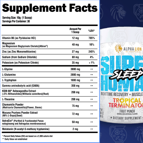 Superhuman Sleep Ingredients