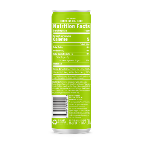 GORGIE Tropical Energy Drink Citrus Burst Ingredients