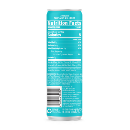 GORGIE Tropical Energy Drink Tropical Punch Ingredients