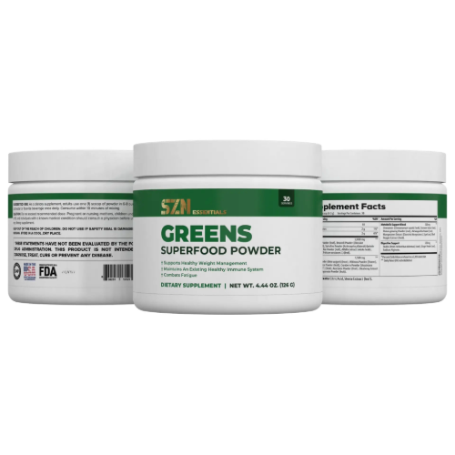 3 Pack SZN Greens Superfood Powder