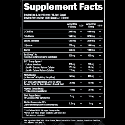 Superhuman Extreme Ingredients