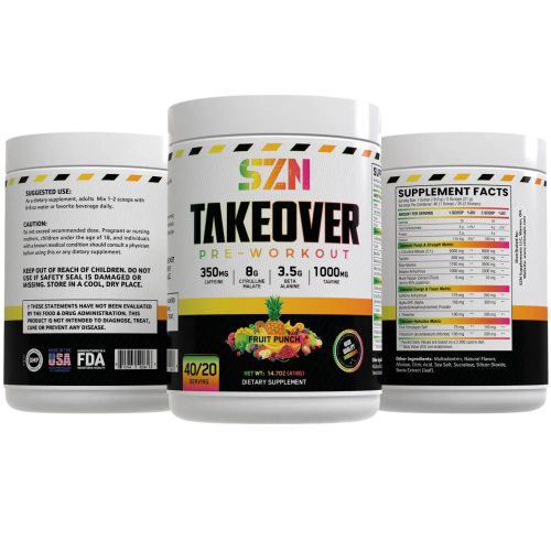 Takeover High-Stim Pre-Workout Powder with Citrulline & Beta-Alanine