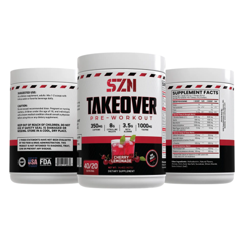 3 Pack Cherry Lemonade Takeover High-Stim Pre-Workout