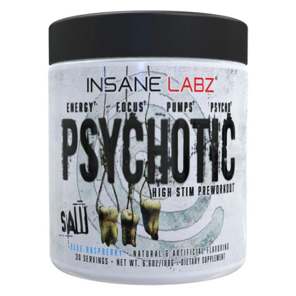 Psychotic Saw Pre Workout Blue Raspberry